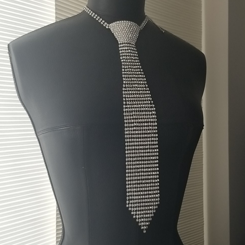 "BlingBoss" Tie Necklace